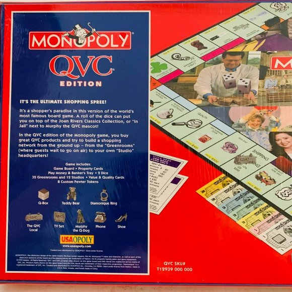 Vintage Monopoly QVC Edition 1999 Board Game Hasbro USAopoly New Sealed - Picture 6 of 7